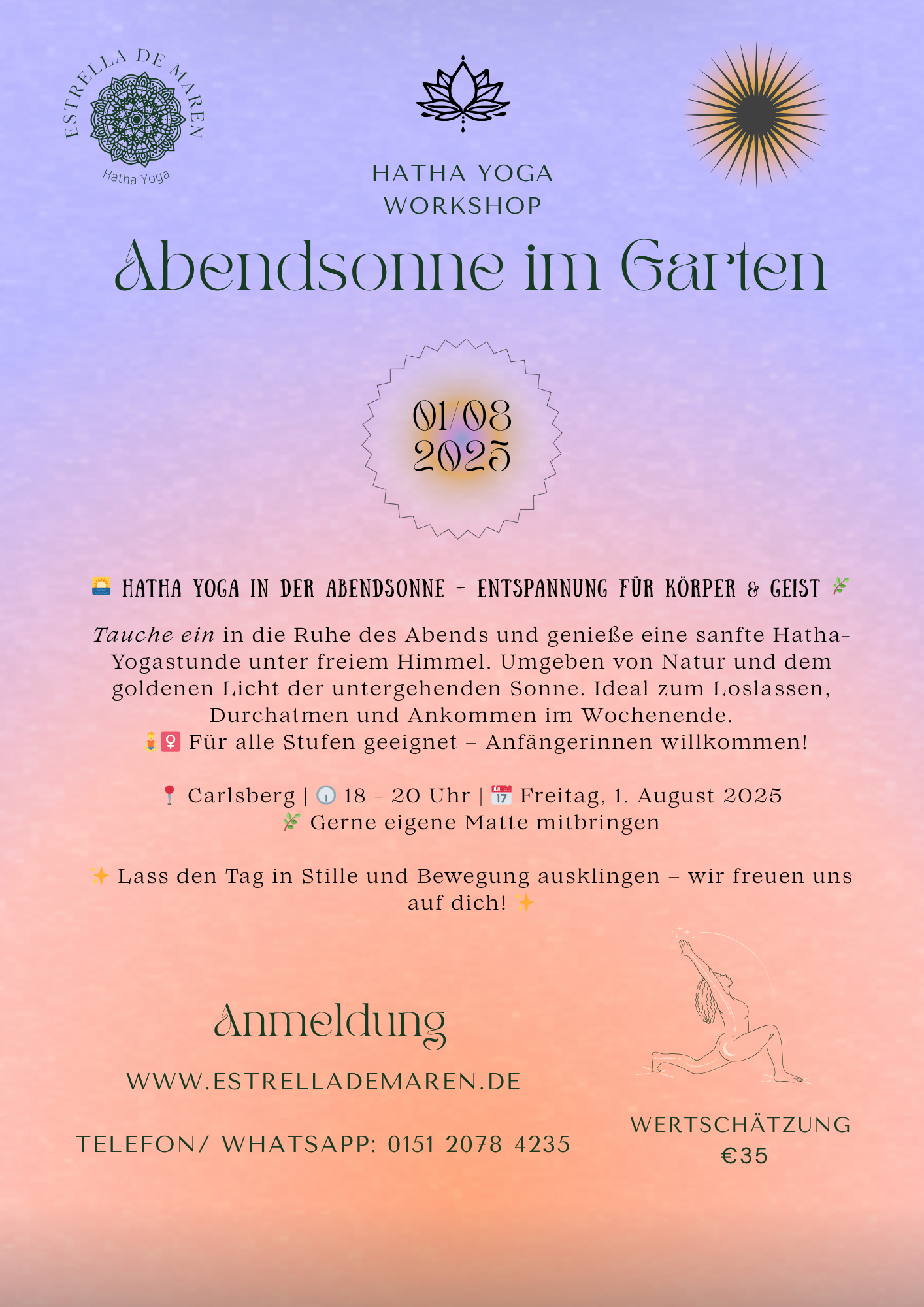 Abendsonne im Garten